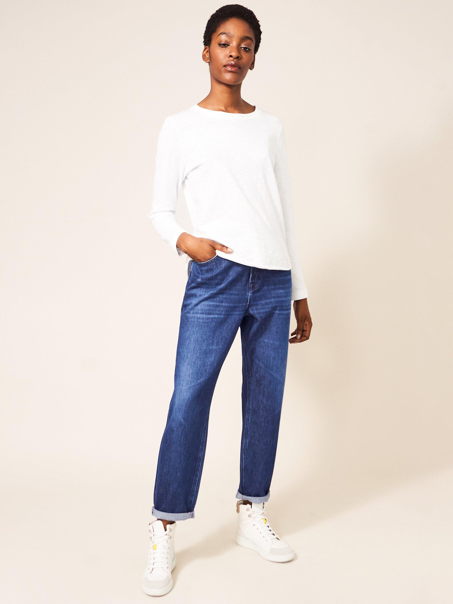 White Stuff Freya Boyfriend Jeans, Mid Blue