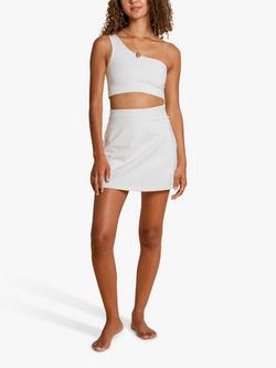 Girlfriend Collective Plain High Rise Skorts, Ivory