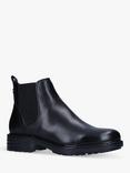 Carvela Comfort Russ Leather Chelsea Ankle Boots, Black