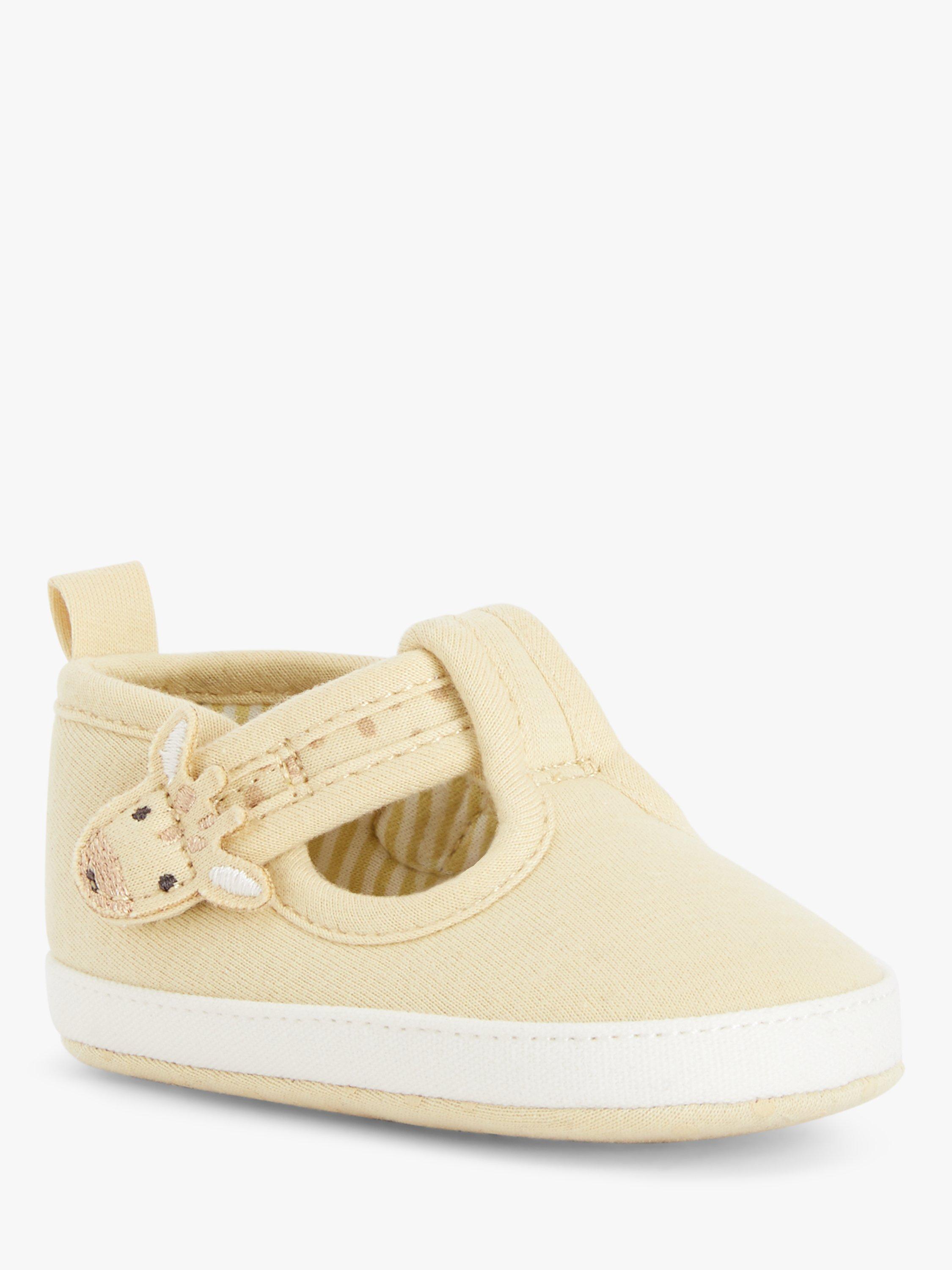 John Lewis Baby Pre-Walker Giraffe T-Bar Shoes, Multi