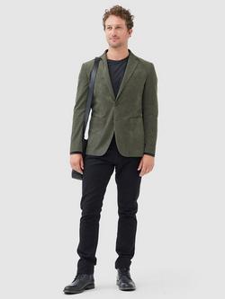 Rodd & Gunn Saint Bathans Cotton Corduroy Slim Fit Blazer - view 2, Moss