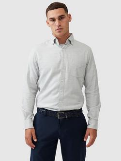 Rodd & Gunn Barrhill Brushed Cotton Slim Fit Long Sleeves Shirt, Ash