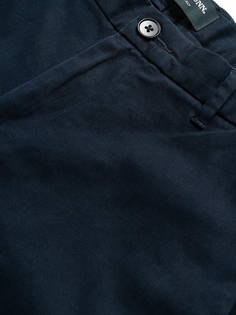 Product image 5 of 6, which shows Rodd & Gunn Edgars Road Straight Fit Stretch Cotton Chino Trousers, Midnight, 28S