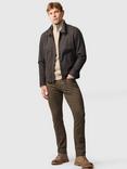 Rodd & Gunn Motion Melange Straight Fit Stretch Cotton Jeans, Nutmeg