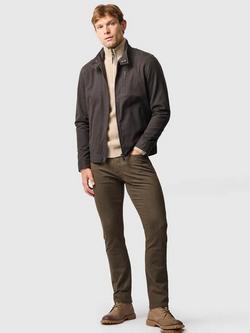 Rodd & Gunn Motion Melange Straight Fit Stretch Cotton Jeans - view 2, Nutmeg