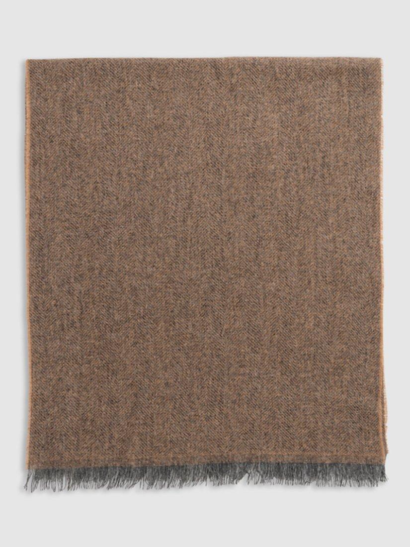 Rodd & Gunn Palliser Drive 100% Cashmere Scarf, Dark Taupe