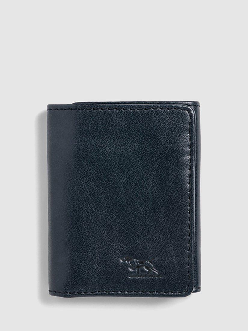 Rodd & Gunn French Farm Valley Tri-Fold Leather Wallet, Midnight