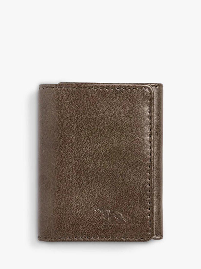 Rodd & Gunn French Farm Valley Tri-Fold Leather Wallet, Forest