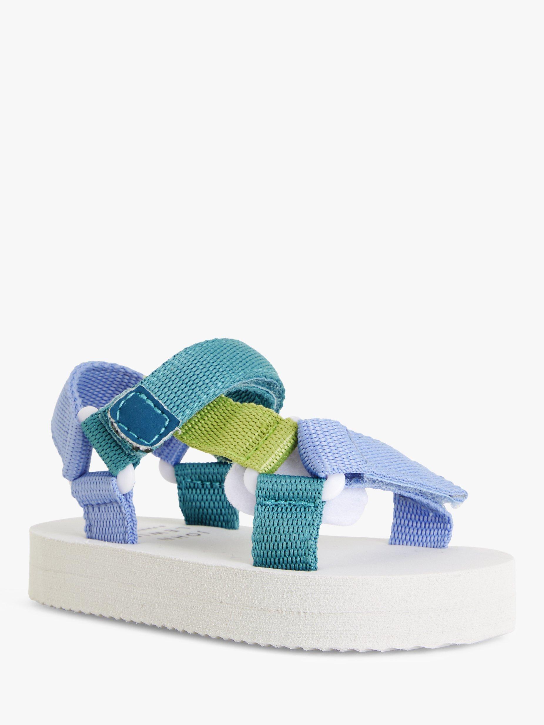 John Lewis Baby Pre Walker Strappy Sandals, Multi