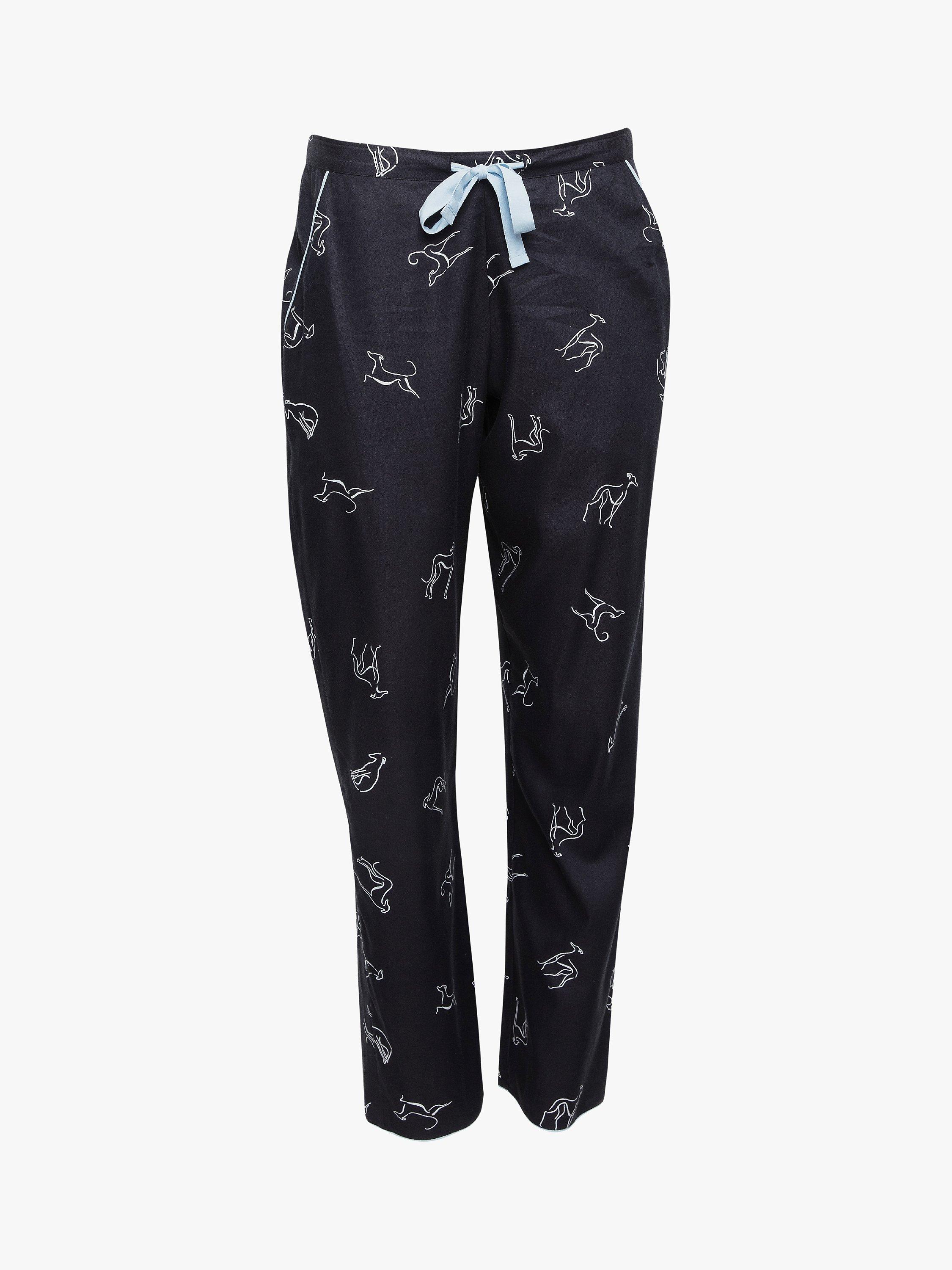 Product image 3 of 4, which shows Cyberjammies Dog Print Pyjama Bottoms, Black Mix, 8