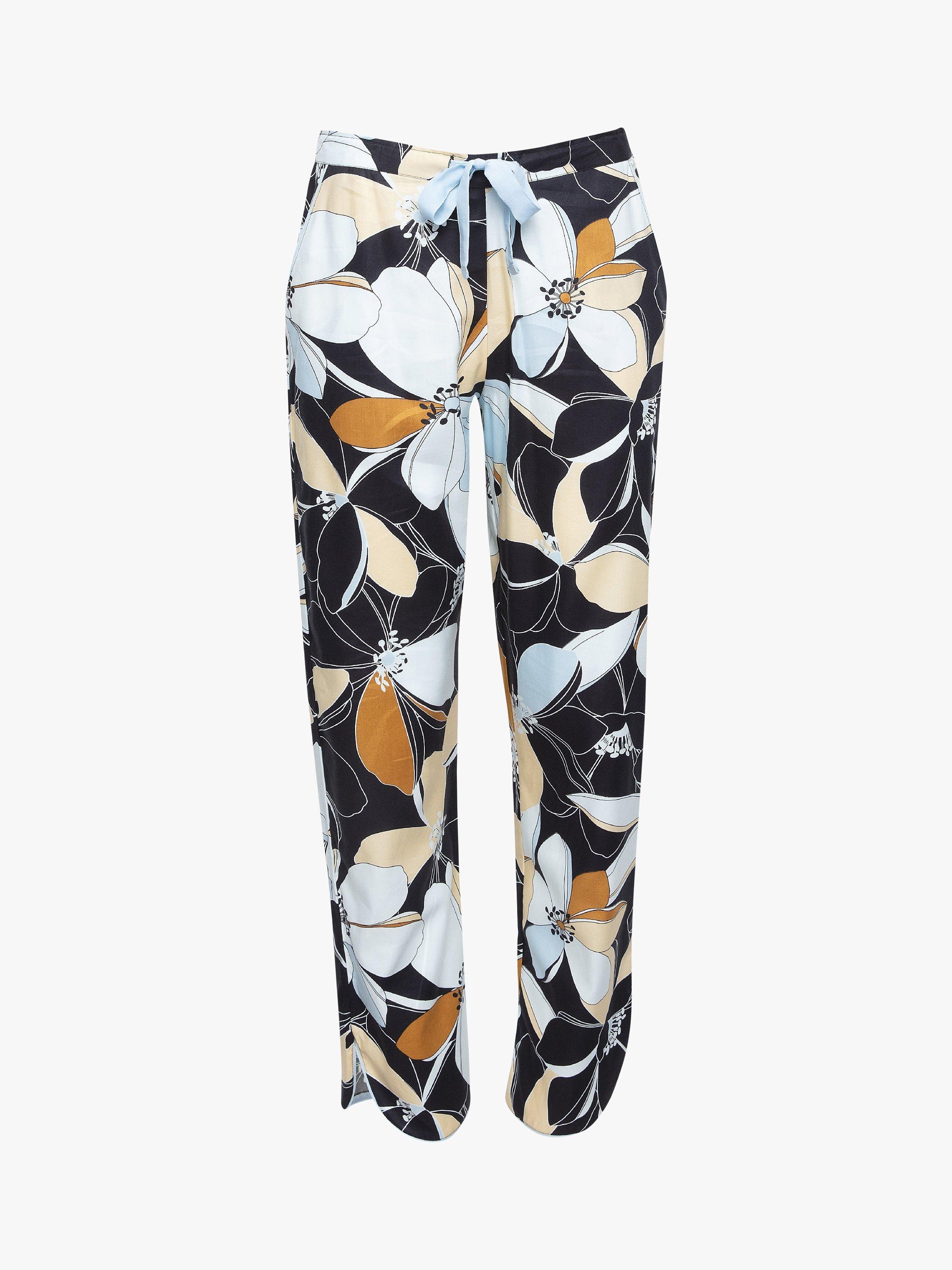 Product image 3 of 4, which shows Cyberjammies Floral Pyjama Bottoms, Black Mix, 8