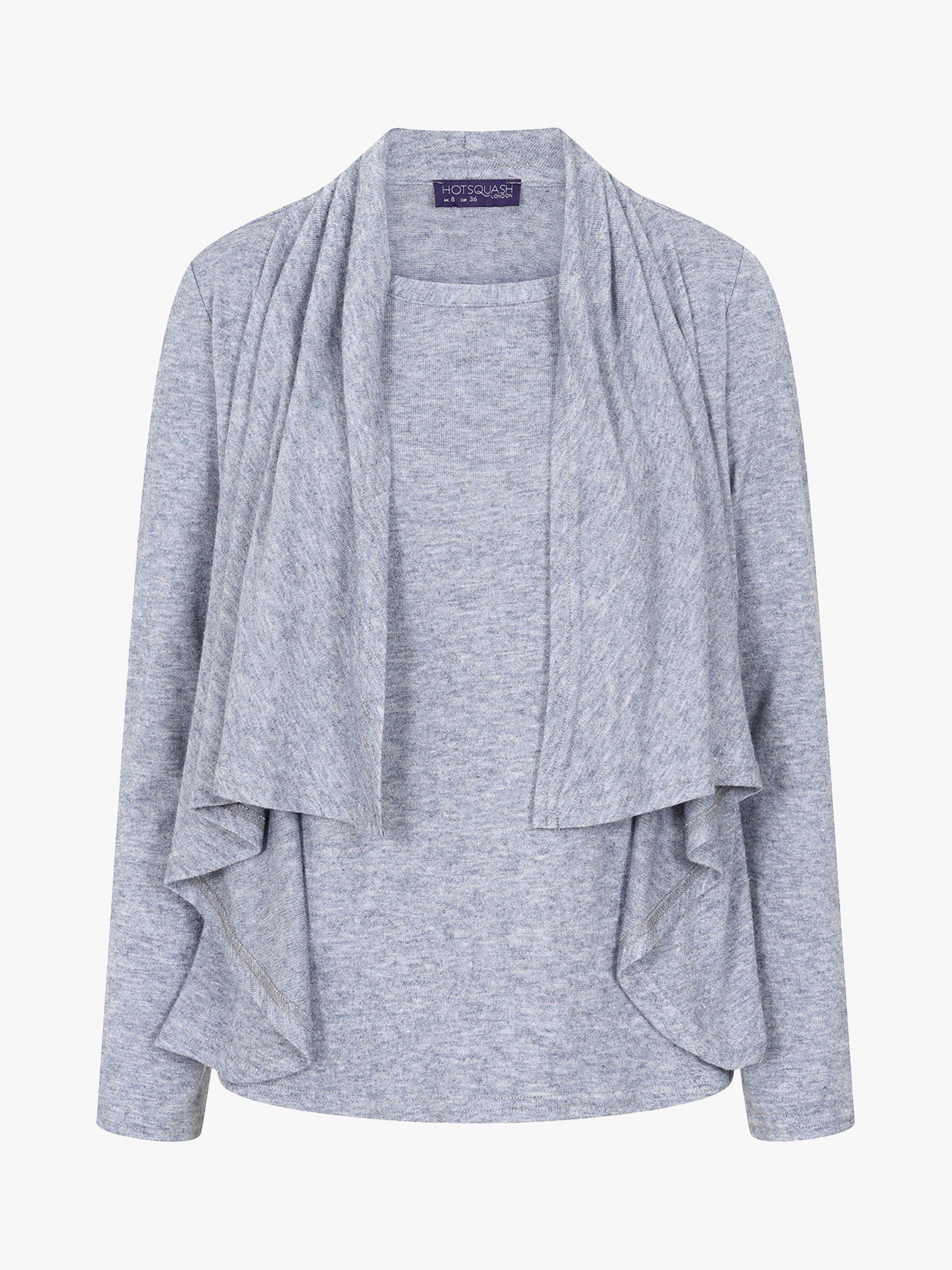 Product image 3 of 3, which shows HotSquash Waterfall Cardigan, Woodblue, 14