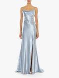 True Decadence Backless Satin Maxi Dress