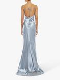 True Decadence Backless Satin Maxi Dress