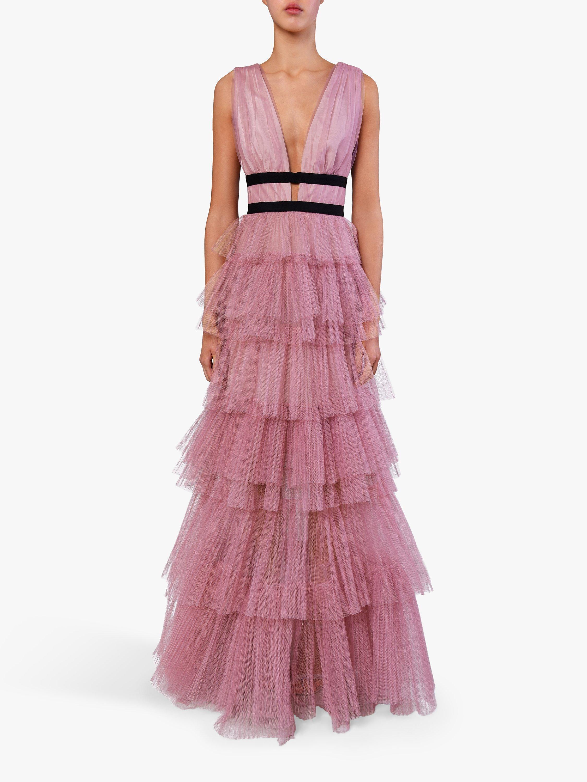 True Decadence Tiered Tulle Maxi Dress