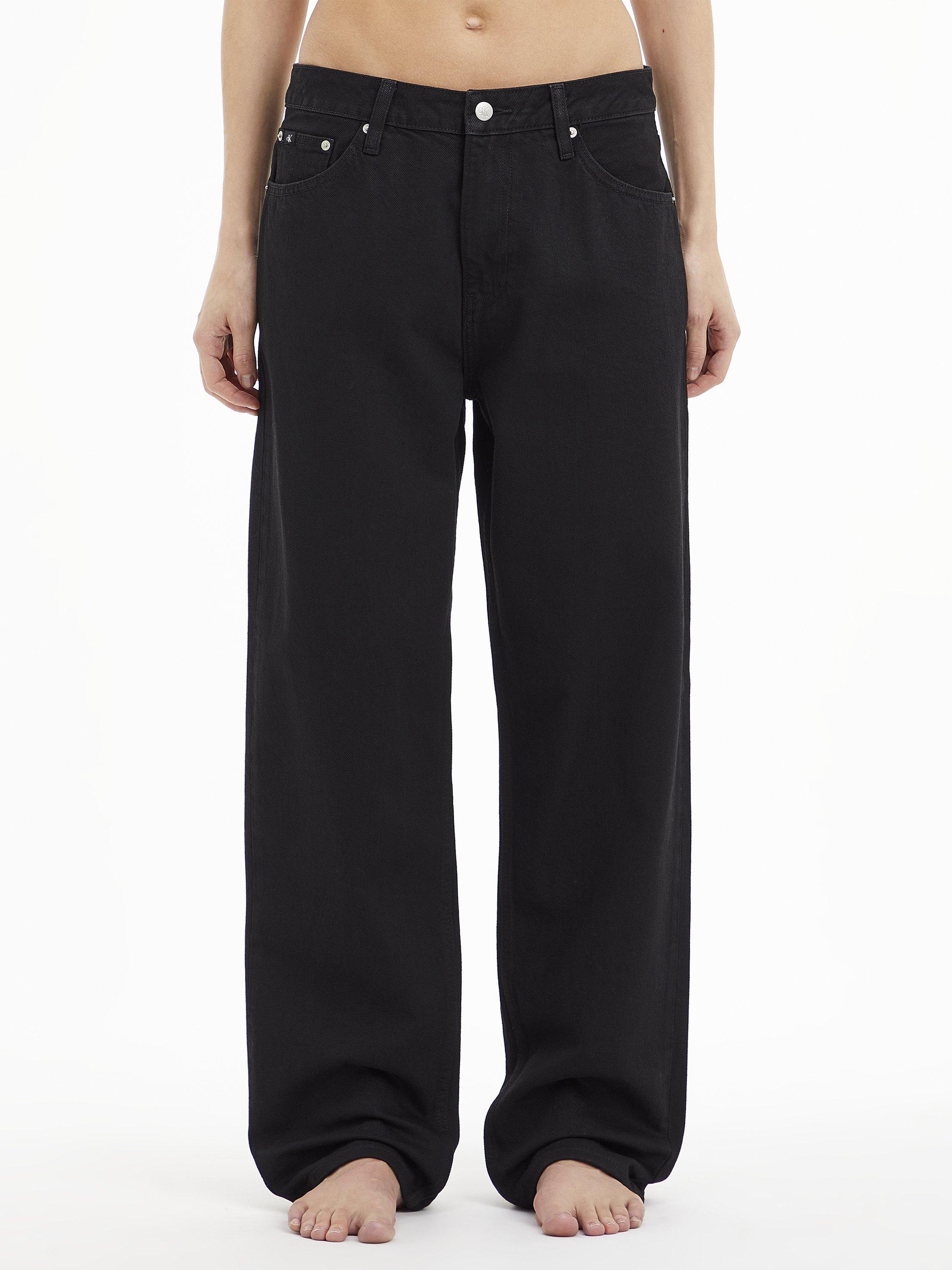 Calvin Klein 90s Straight Leg Jeans Black Denim Rinse