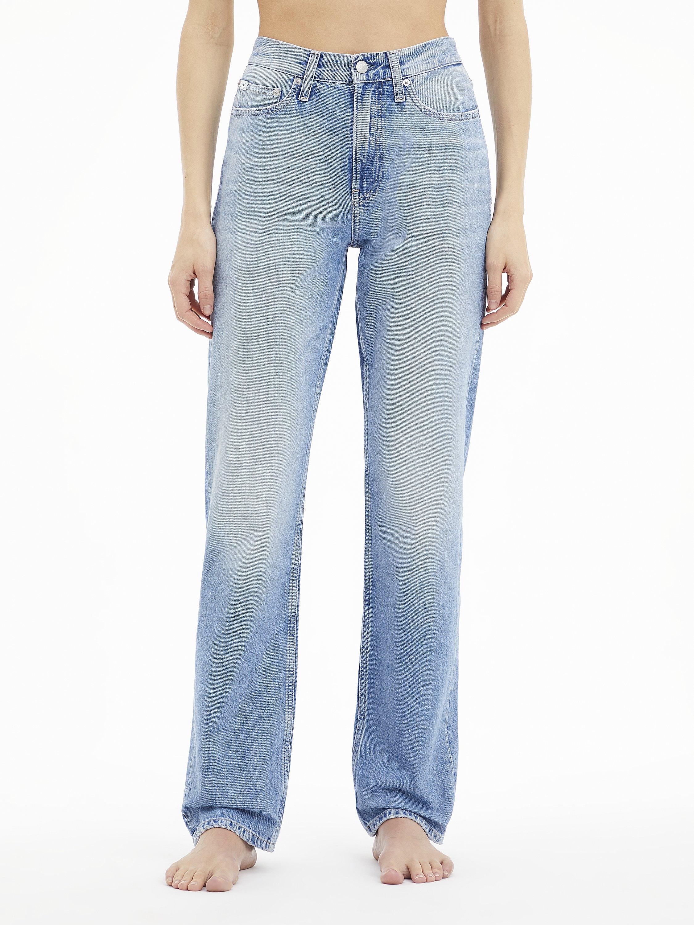 Calvin Klein Straight Leg Jeans, Light Denim