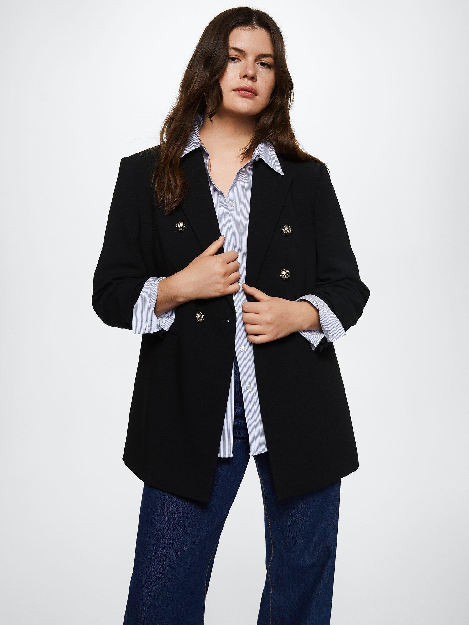 Mango Olivia Double Breasted Blazer