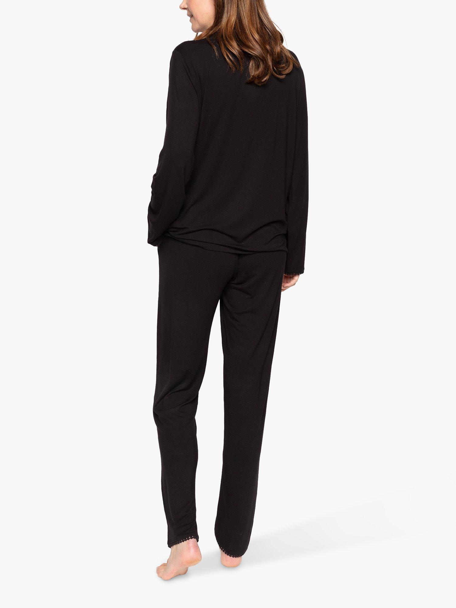 Product image 2 of 4, which shows Nora Rose by Cyberjammies Long Sleeve Pyjamas, Black, 8