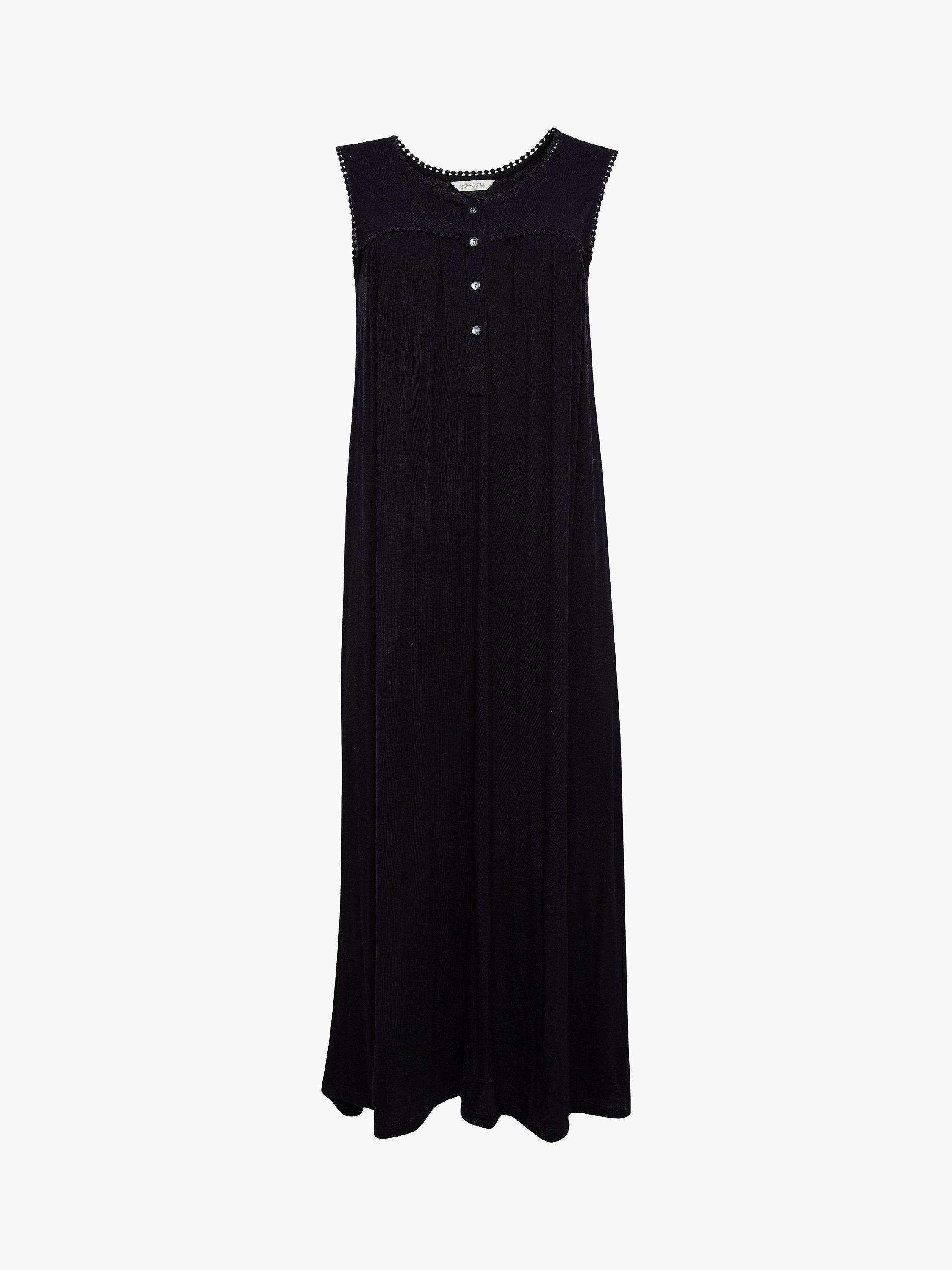 Product image 2 of 2, which shows Nora Rose by Cyberjammies Midi Nightdress, Black, 8