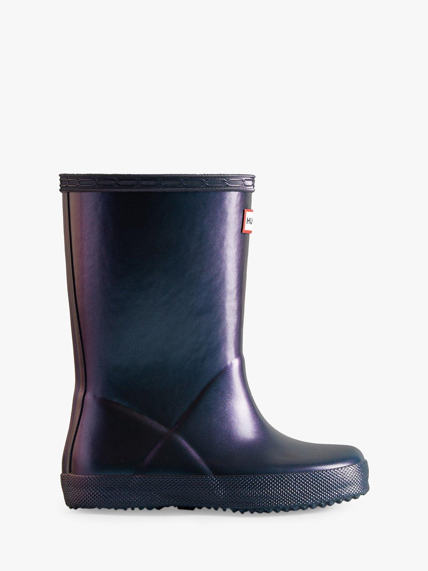 Hunter Kids' First Nebula Wellington Boots, Blue