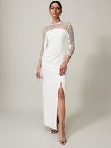【海外限定】GinaBacconiドレス☆Chelsea Ruffle Maxi Dress, Na Joanna Metallic Sequin Knit Maxi Dress – Gina Bacconi