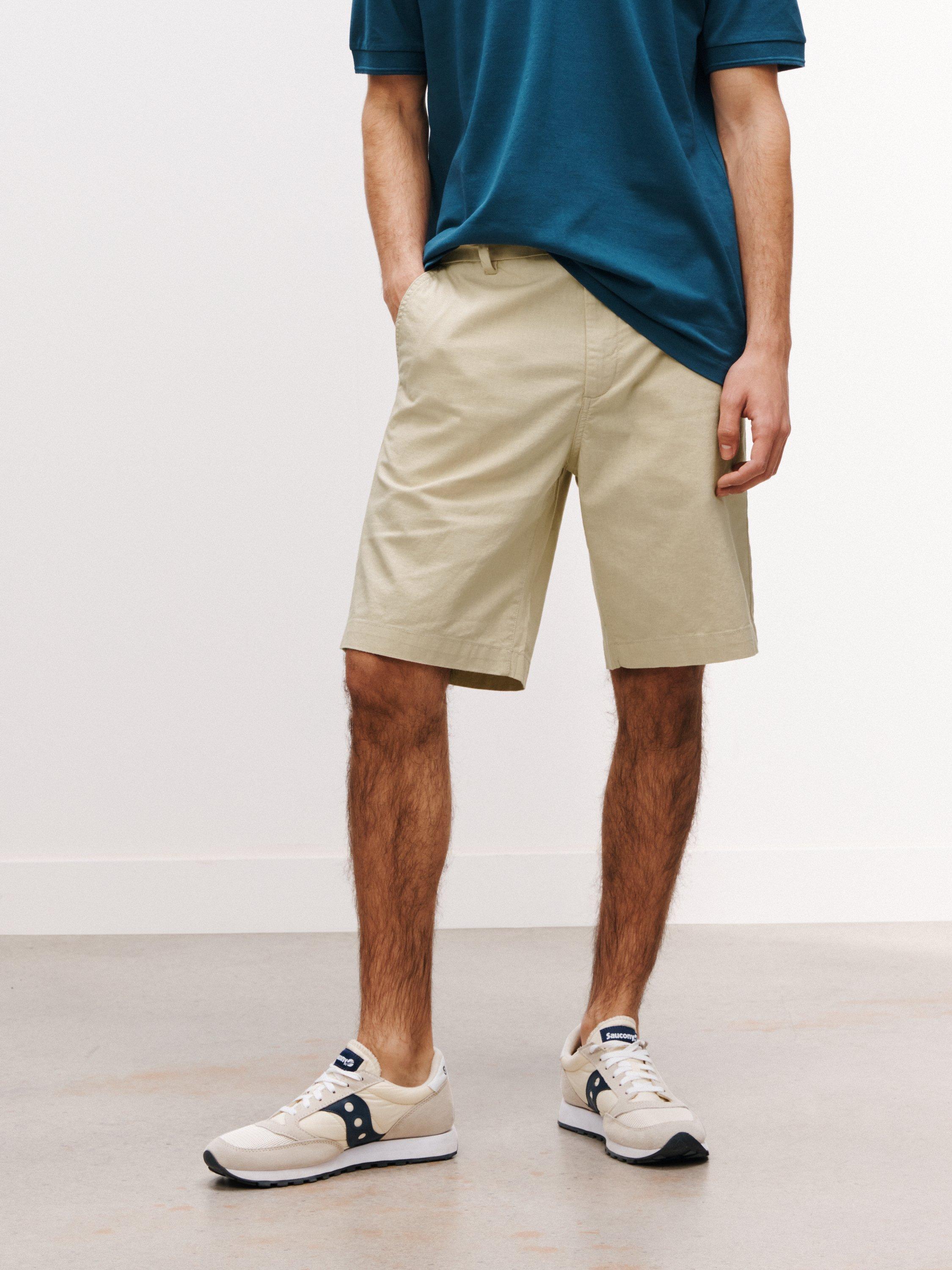 John Lewis Cotton Linen Shorts, Natural