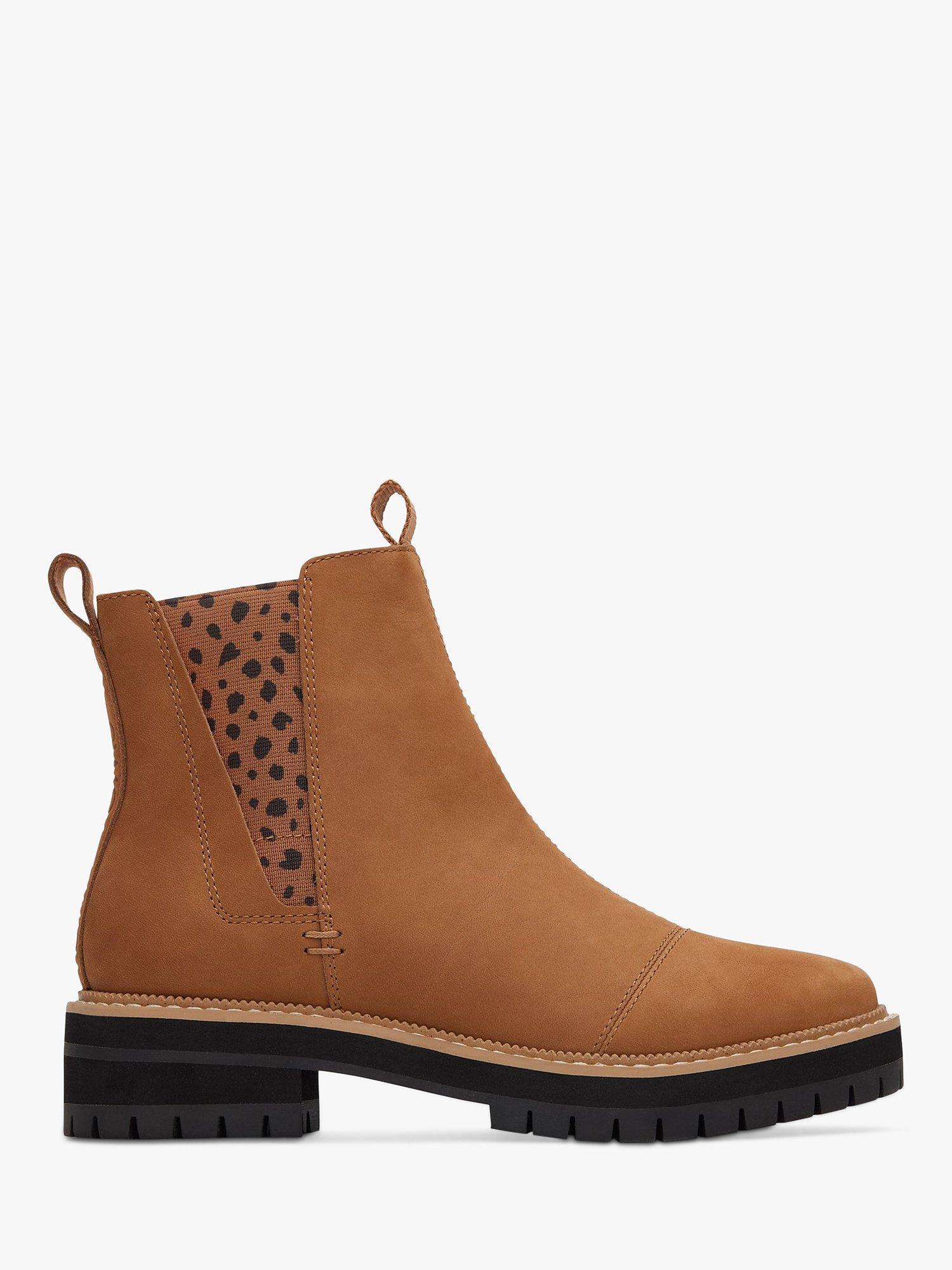 TOMS Dakota Water Resistant Leather Ankle Boots