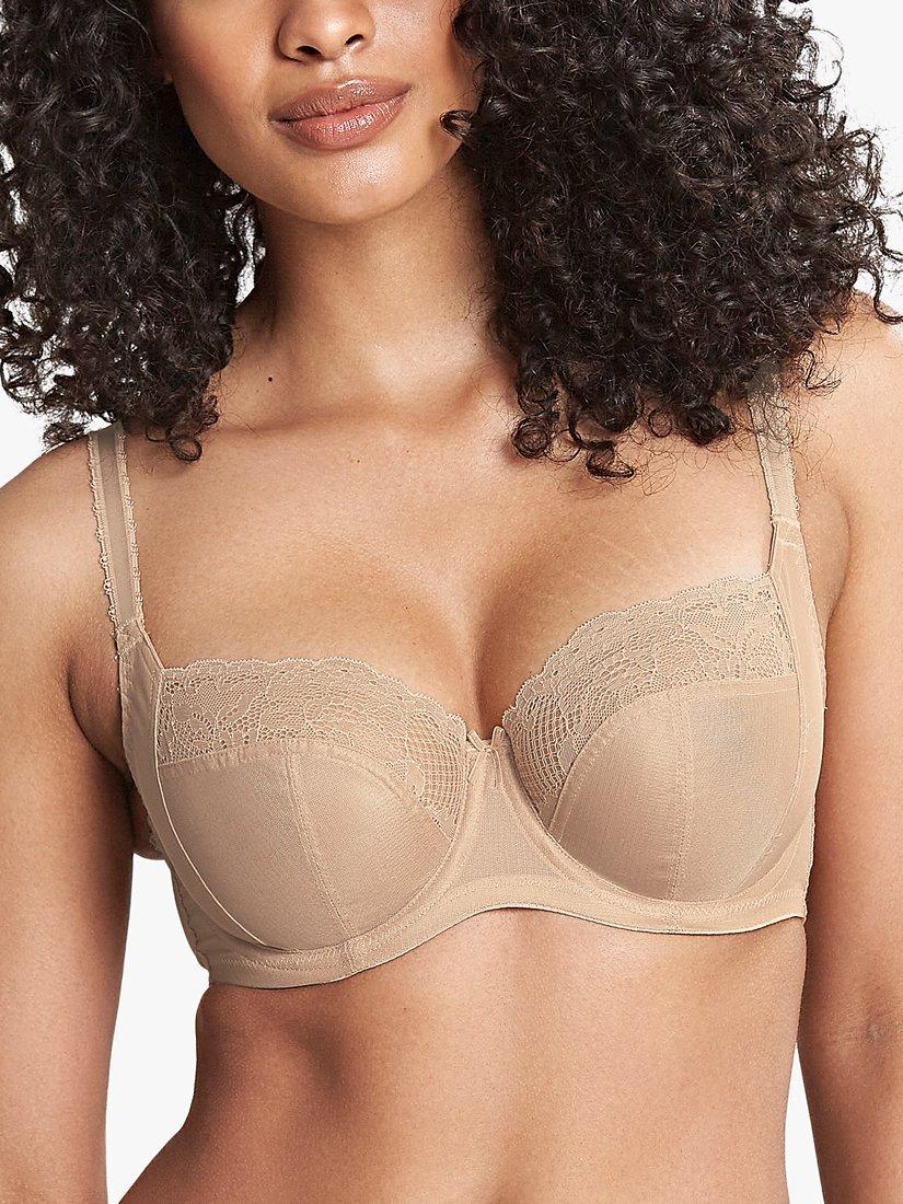 Panache Jasmine Balconnette Bra, Caramel, 34DD