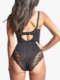 Panache Ana Lace Plunge Underwired Body, Black