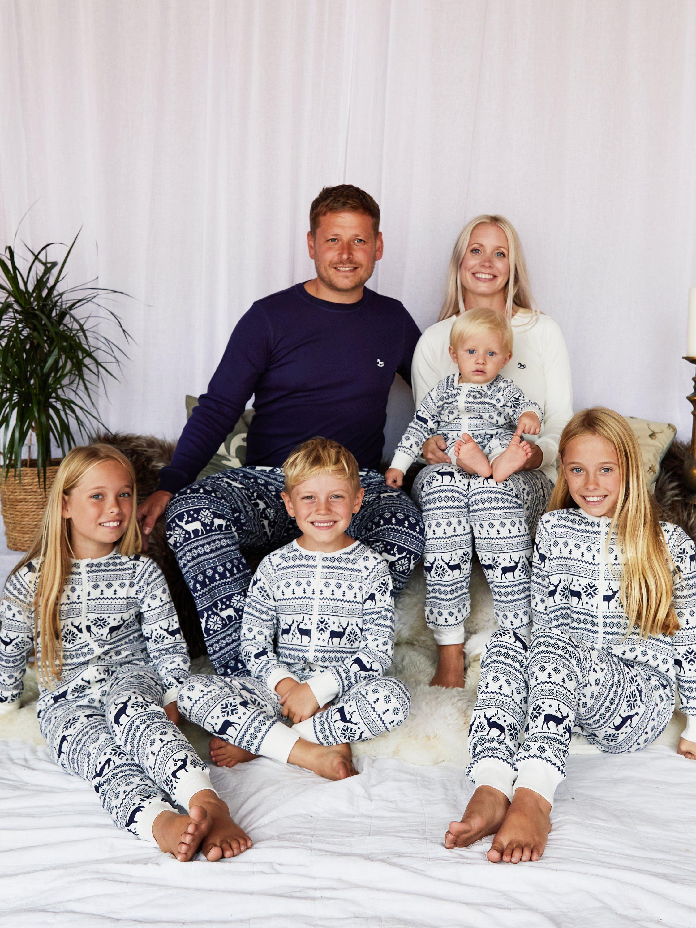 Product image 5 of 6, which shows The Little Tailor Baby & Kids Christmas Fair Isle Sleepsuit, Cream, 0-3 months