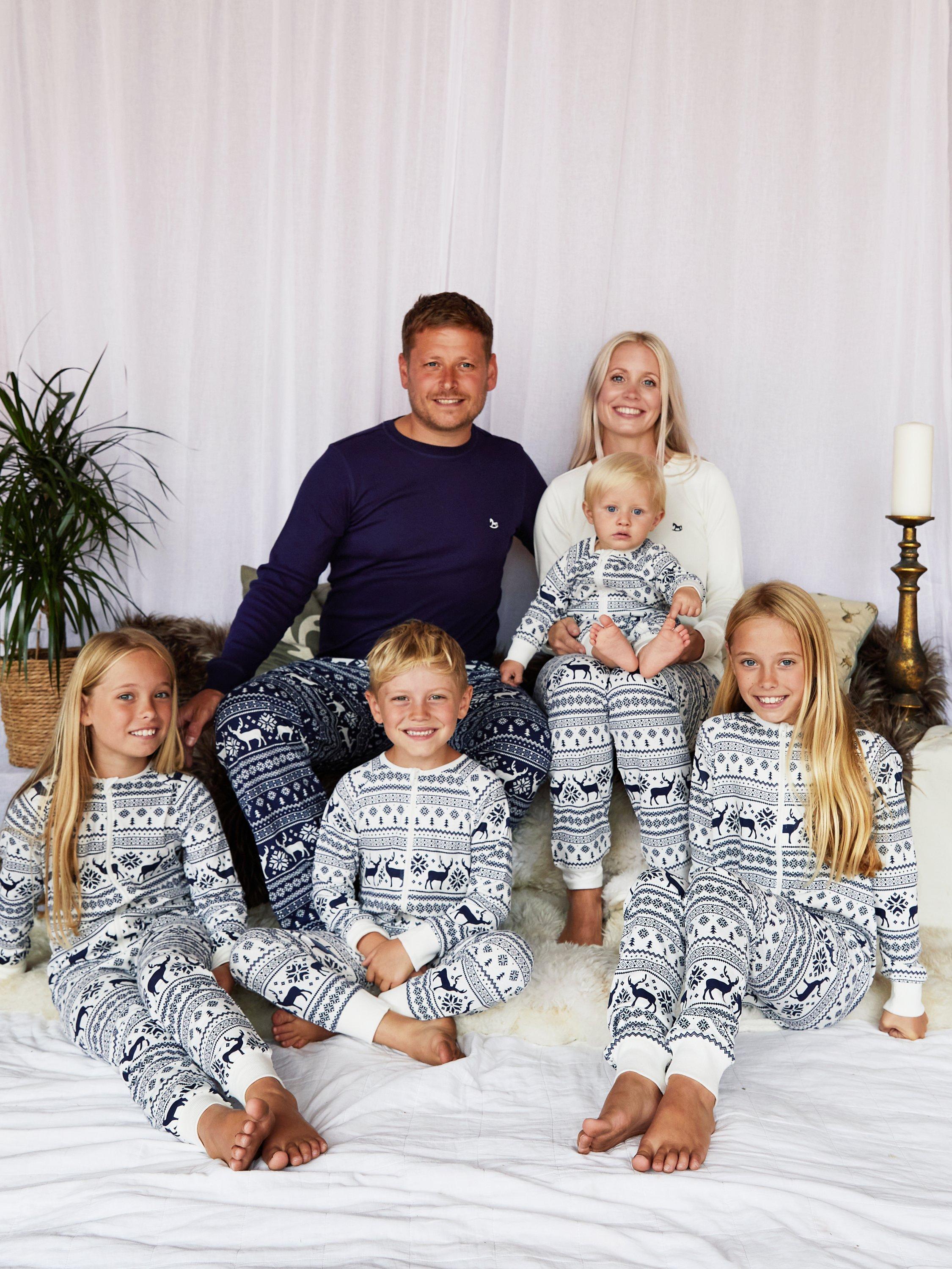 Product image 6 of 6, which shows The Little Tailor Baby & Kids Christmas Fair Isle Sleepsuit, Cream, 0-3 months