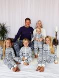 The Little Tailor Baby Christmas Fairisle Sleepsuit, Cream