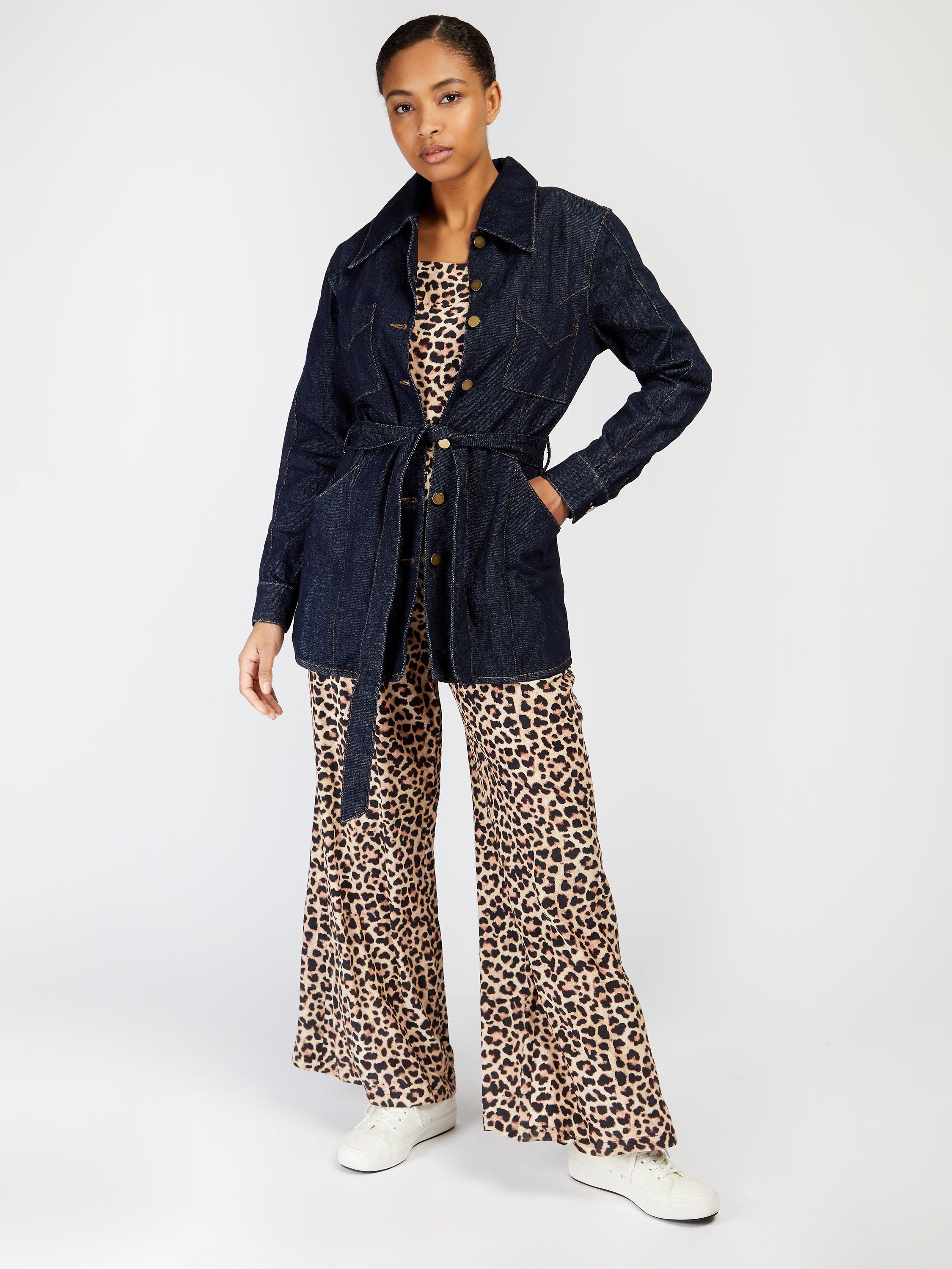 Somerset by Alice Temperley Denim Belted Jacket, Navy
