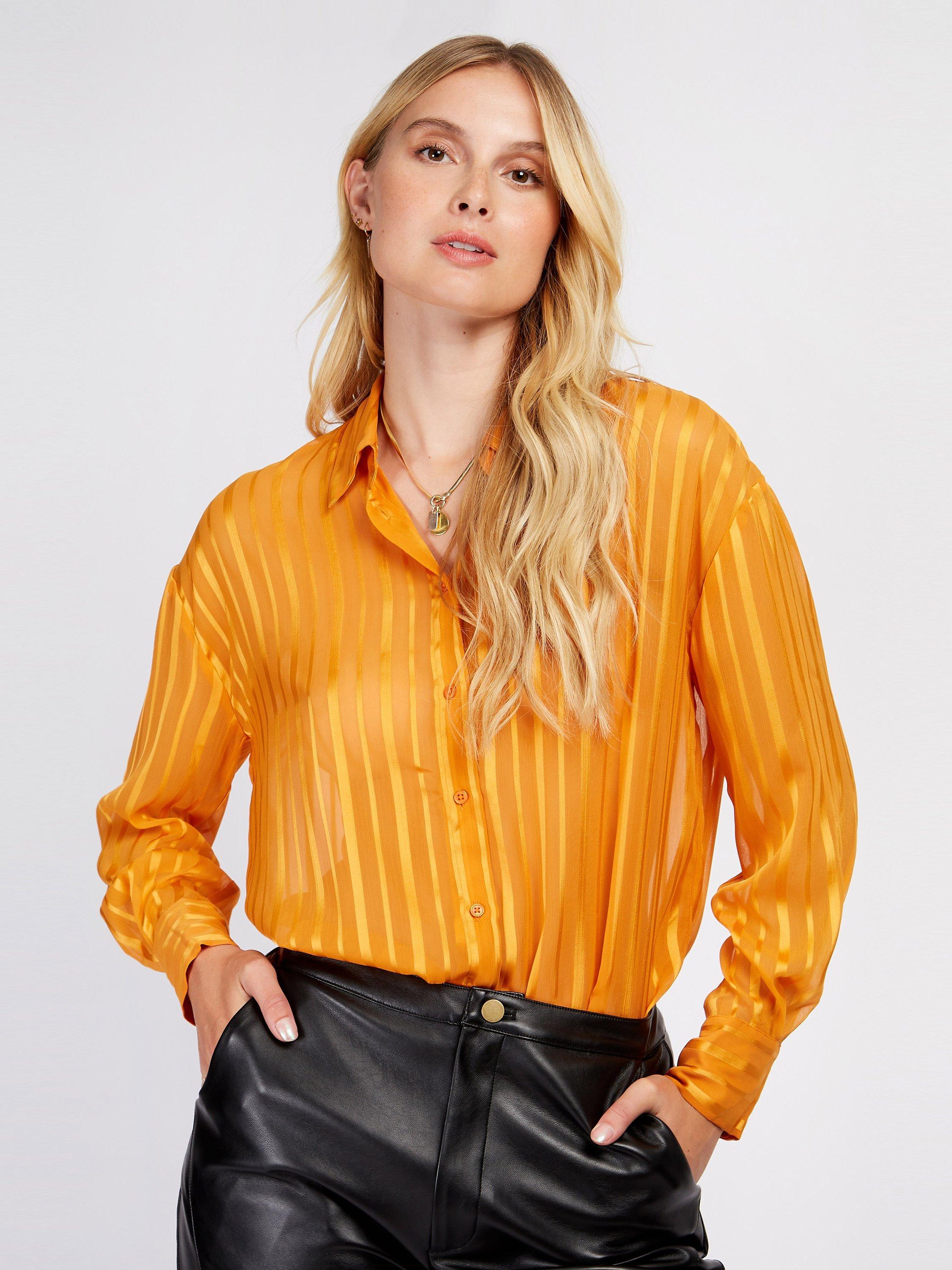 Somerset by Alice Temperley Stripe Shirt, Desert Sun