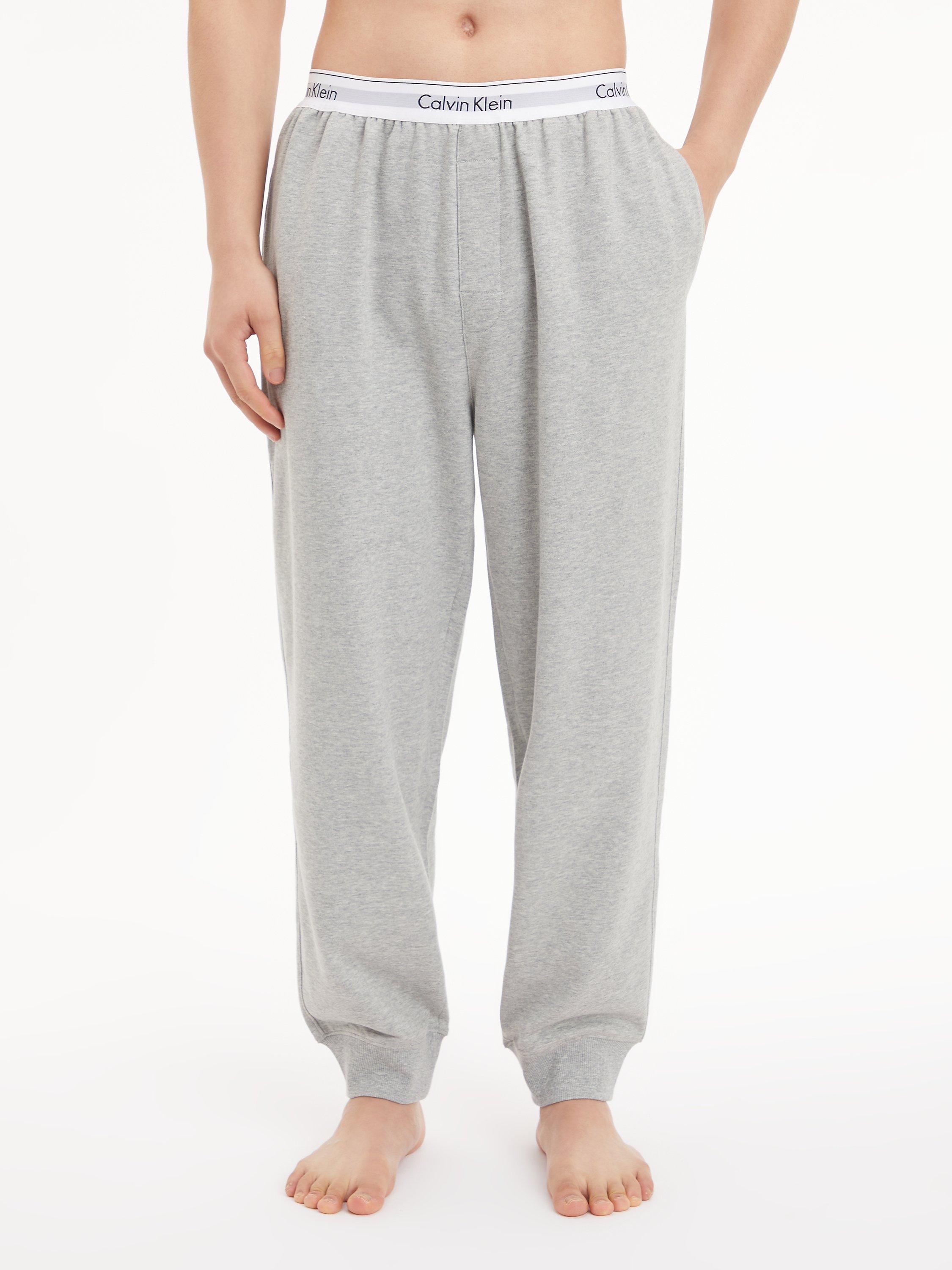 Product image 1 of 4, which shows Calvin Klein Jogger Lounge Pants, Grey Heather, XS