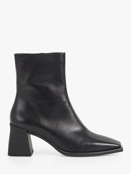 Vagabond Shoemakers Hedda Leather Heeled Boots, Black, Black