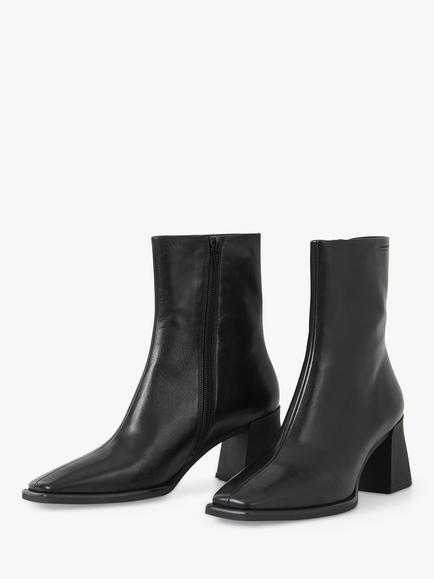 Vagabond Shoemakers Hedda Leather Heeled Boots, Black - view 2, Black