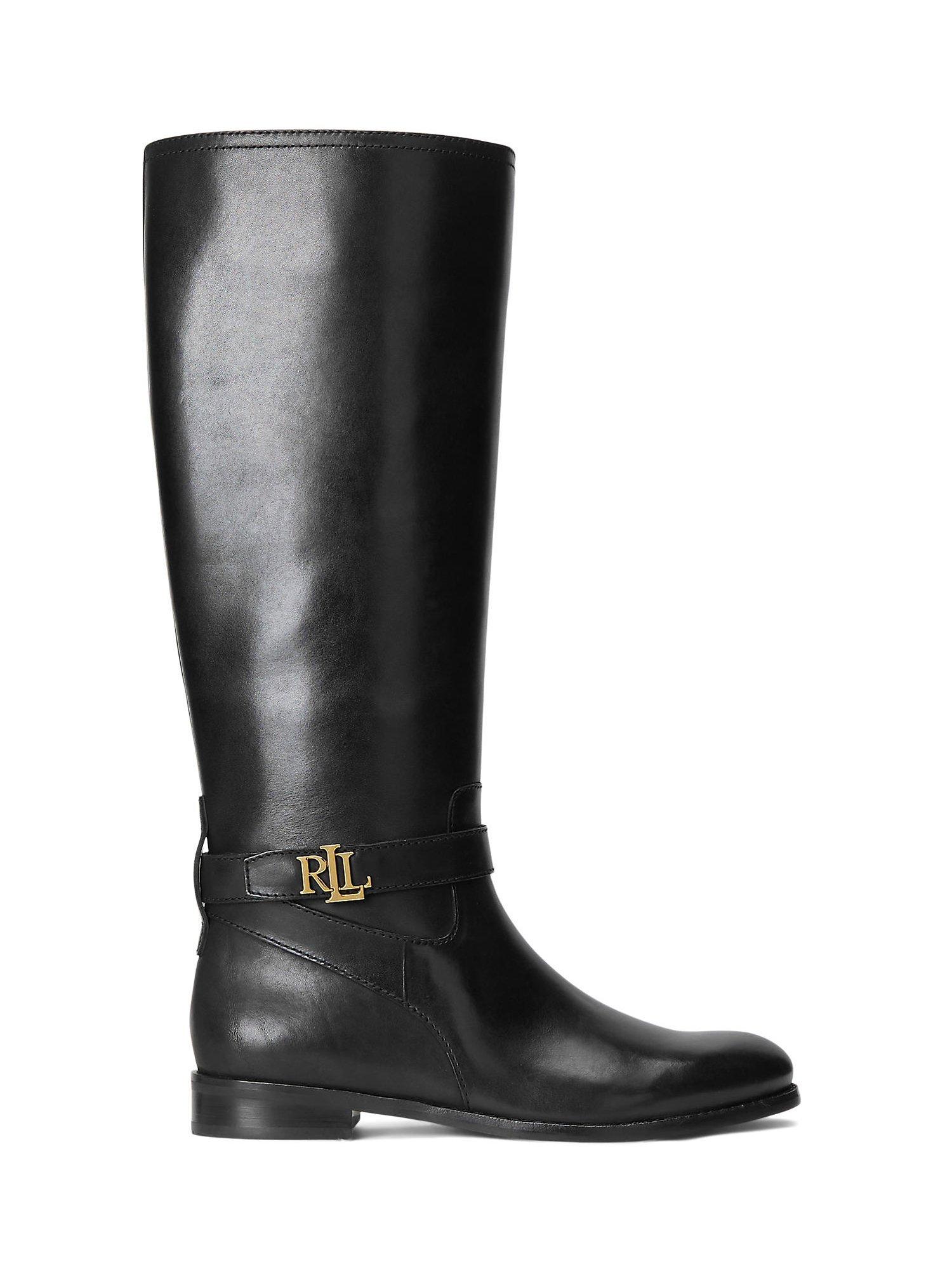 Lauren Ralph Lauren Brittaney Leather Riding Boots