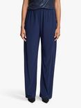 Gina Bacconi Sharlene Matte Jersey Trousers, Dark Navy