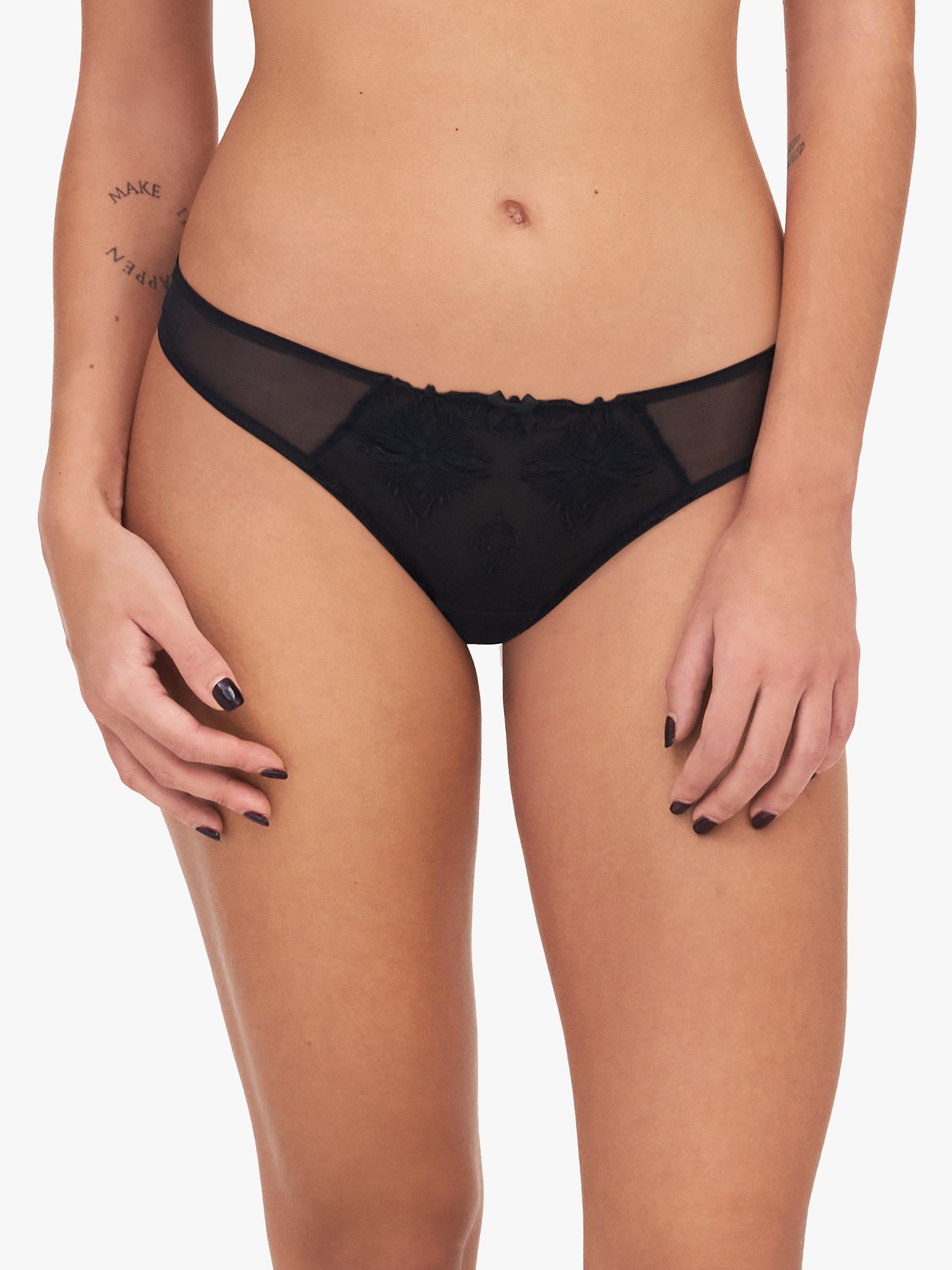 Chantelle Champs Elysees Tanga Knickers, Black