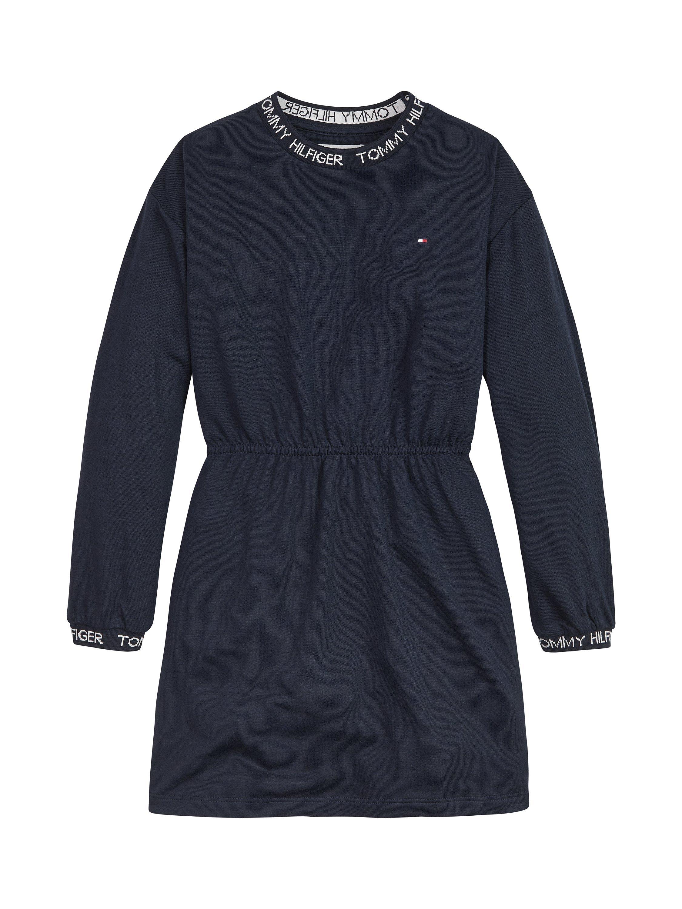 Tommy Hilfiger Kids' Knit Ribbed Jersey Dress, Desert Sky