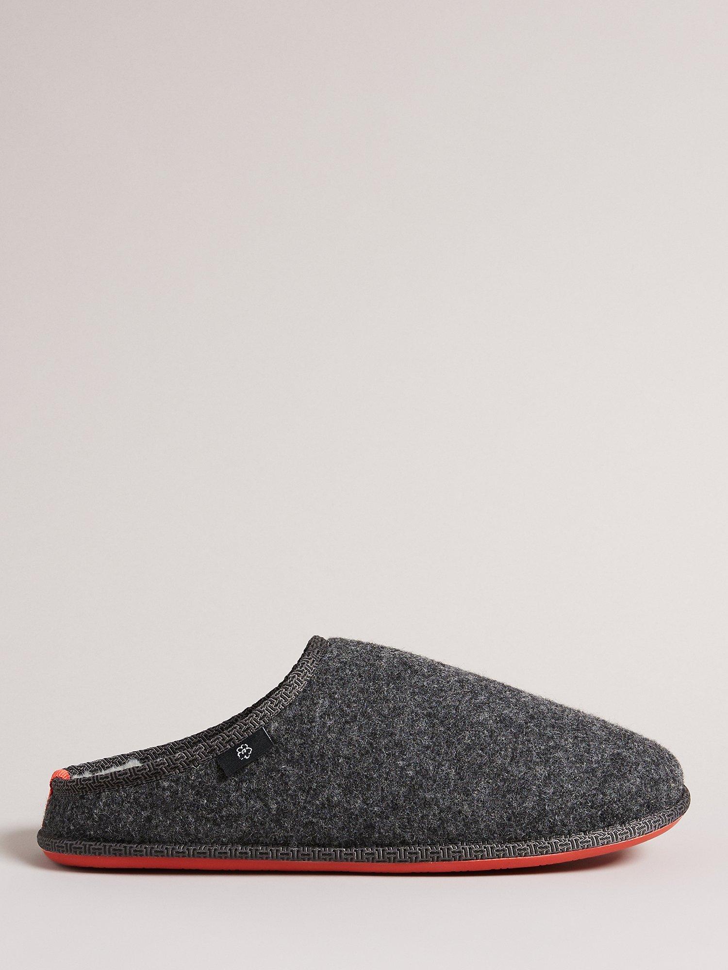 Ted Baker Felt Mulet Sole Slippers, Dark Grey