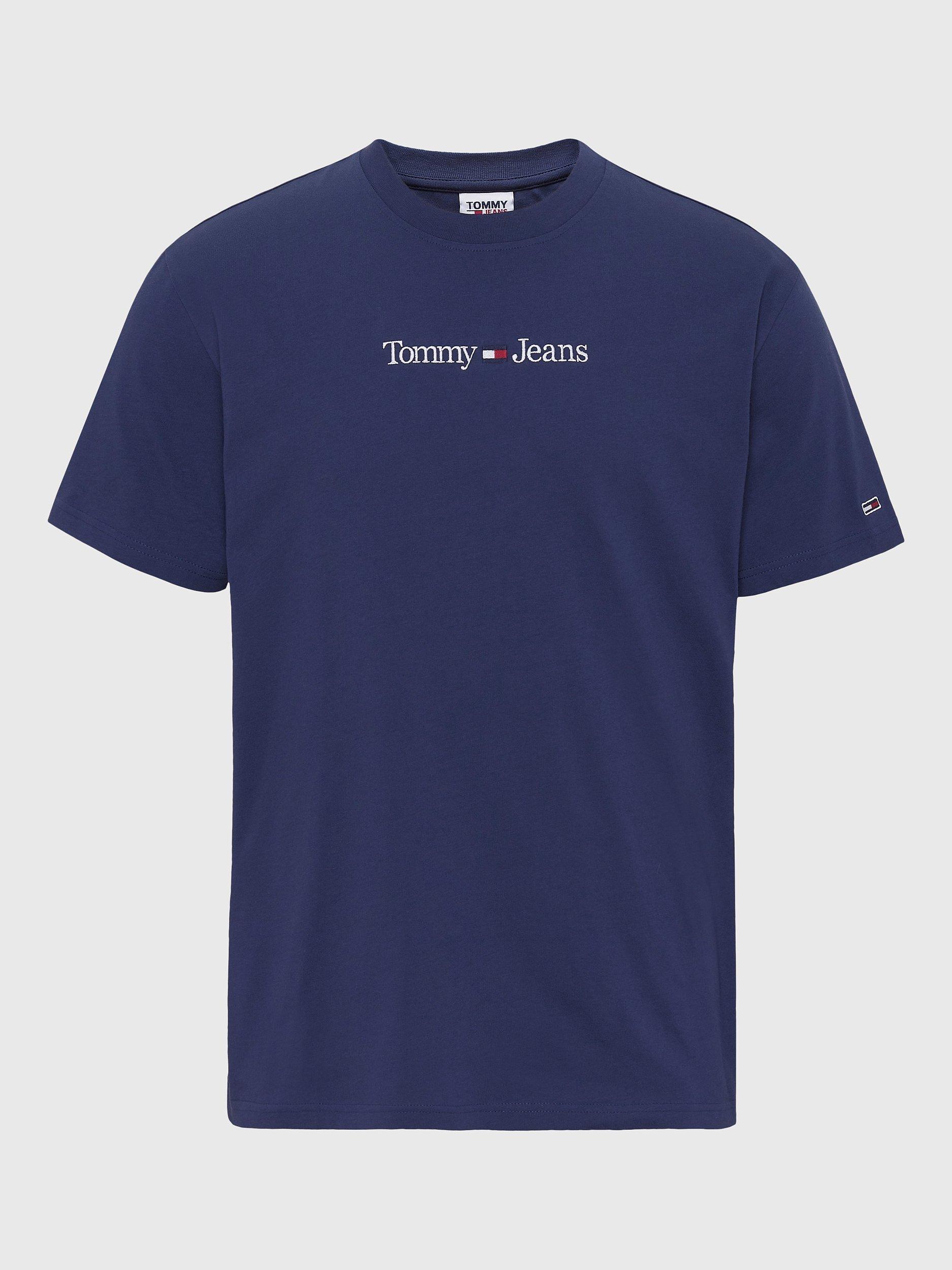 Tommy Jeans Classic Linear Logo T-Shirt, Twilight Navy