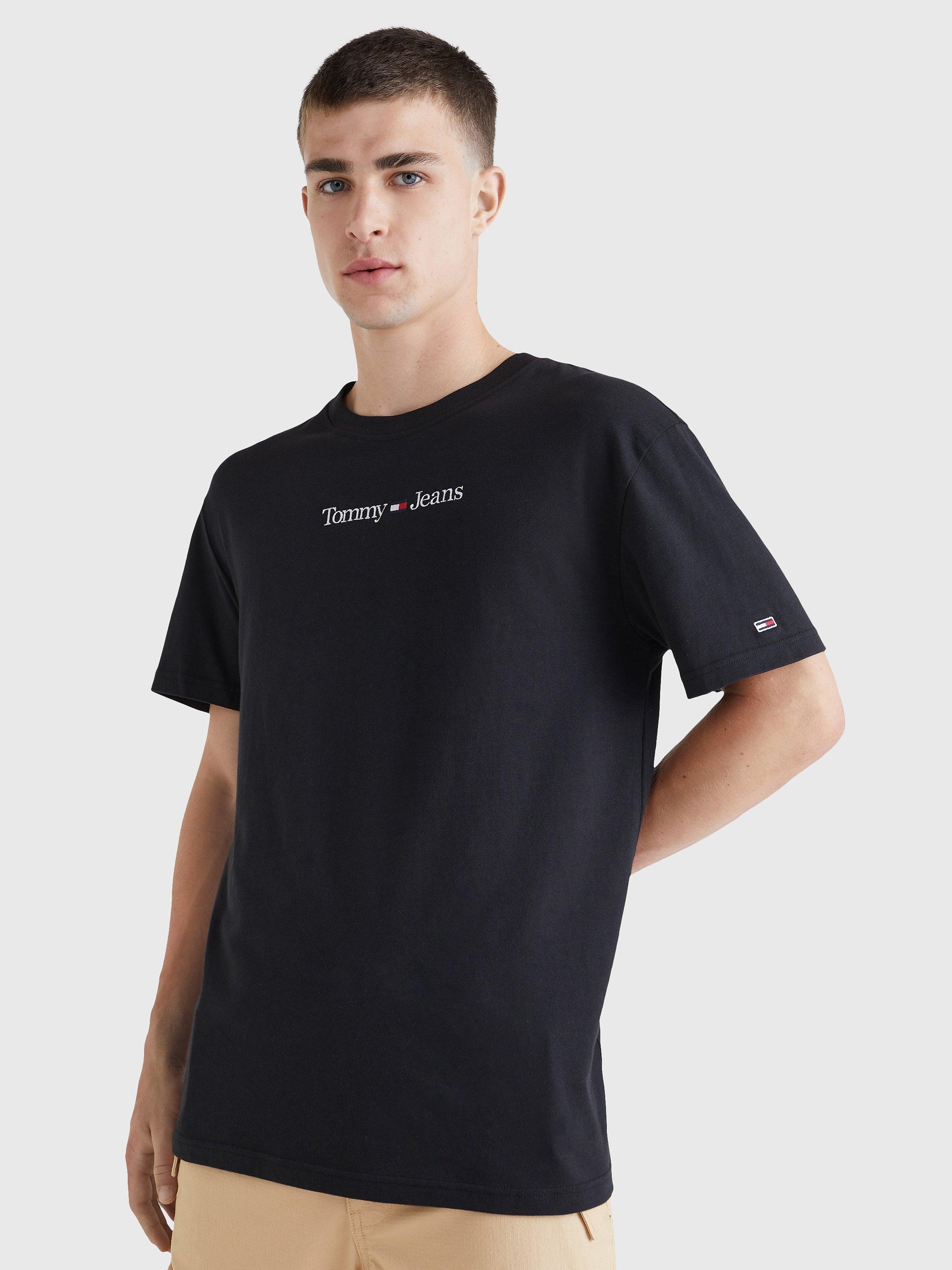 Tommy Jeans Classic Linear Logo T-Shirt, Black