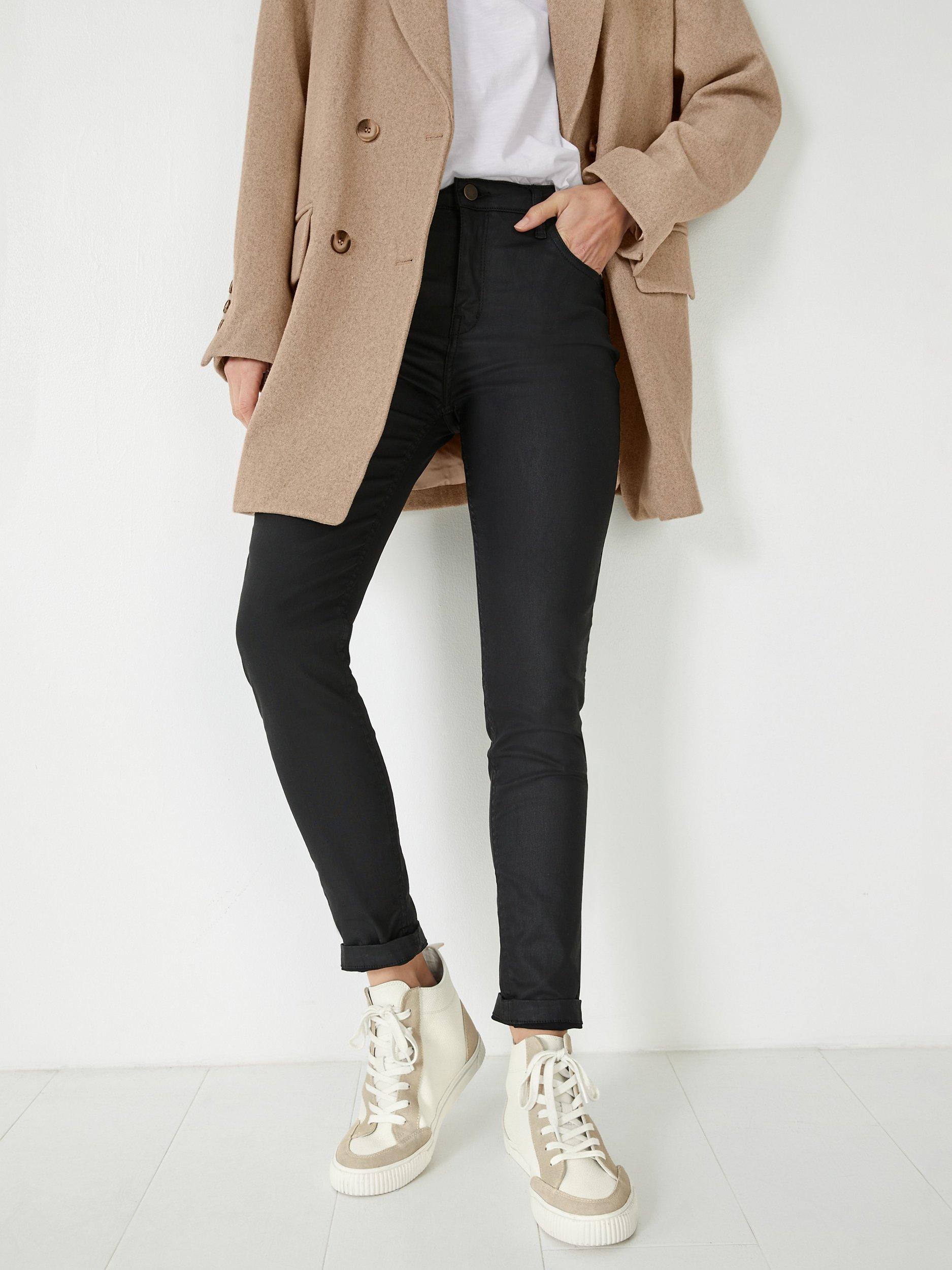 HUSH Coated Skinny Jeans Black