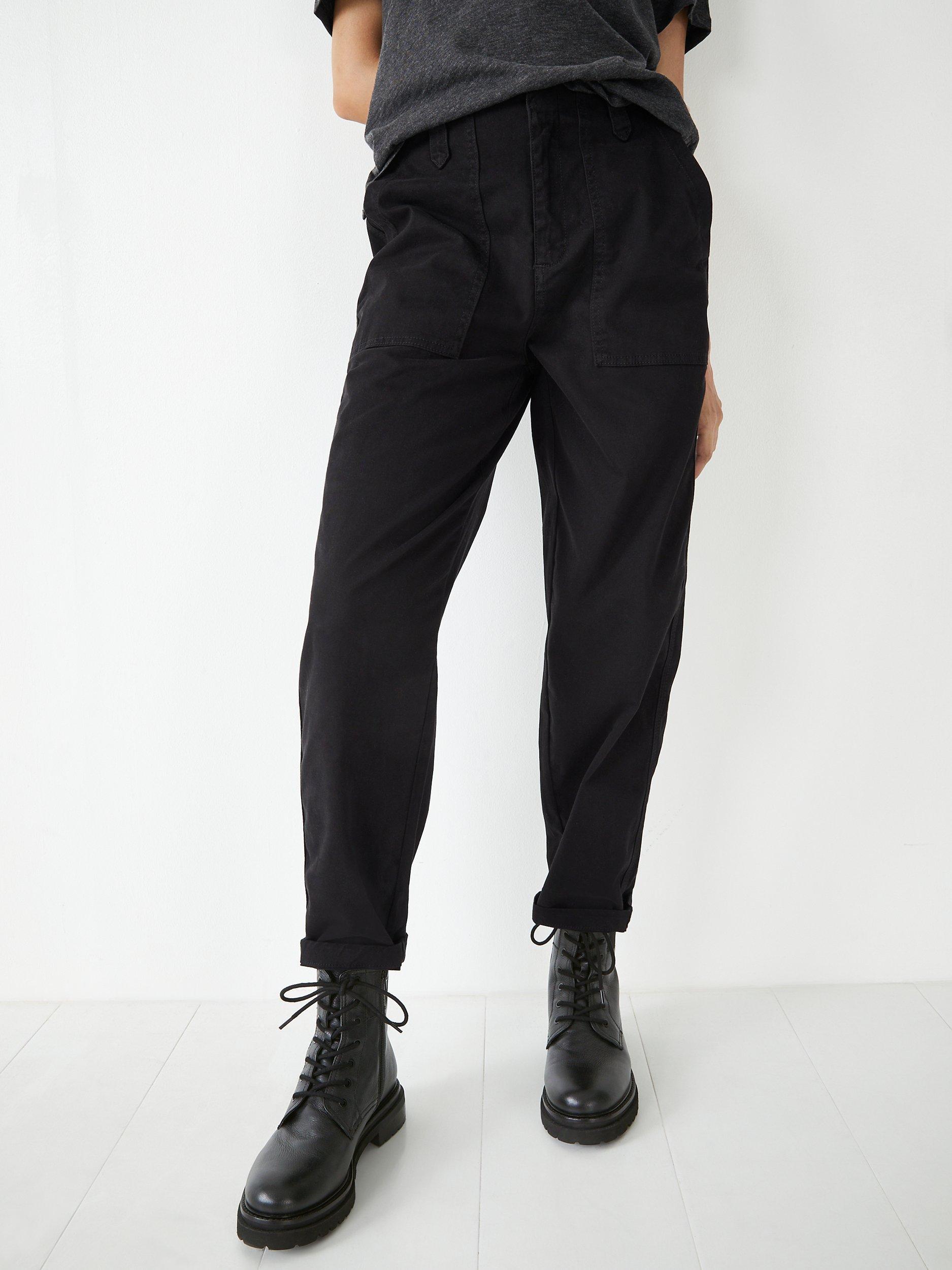 HUSH Utility Chino Trousers, Black