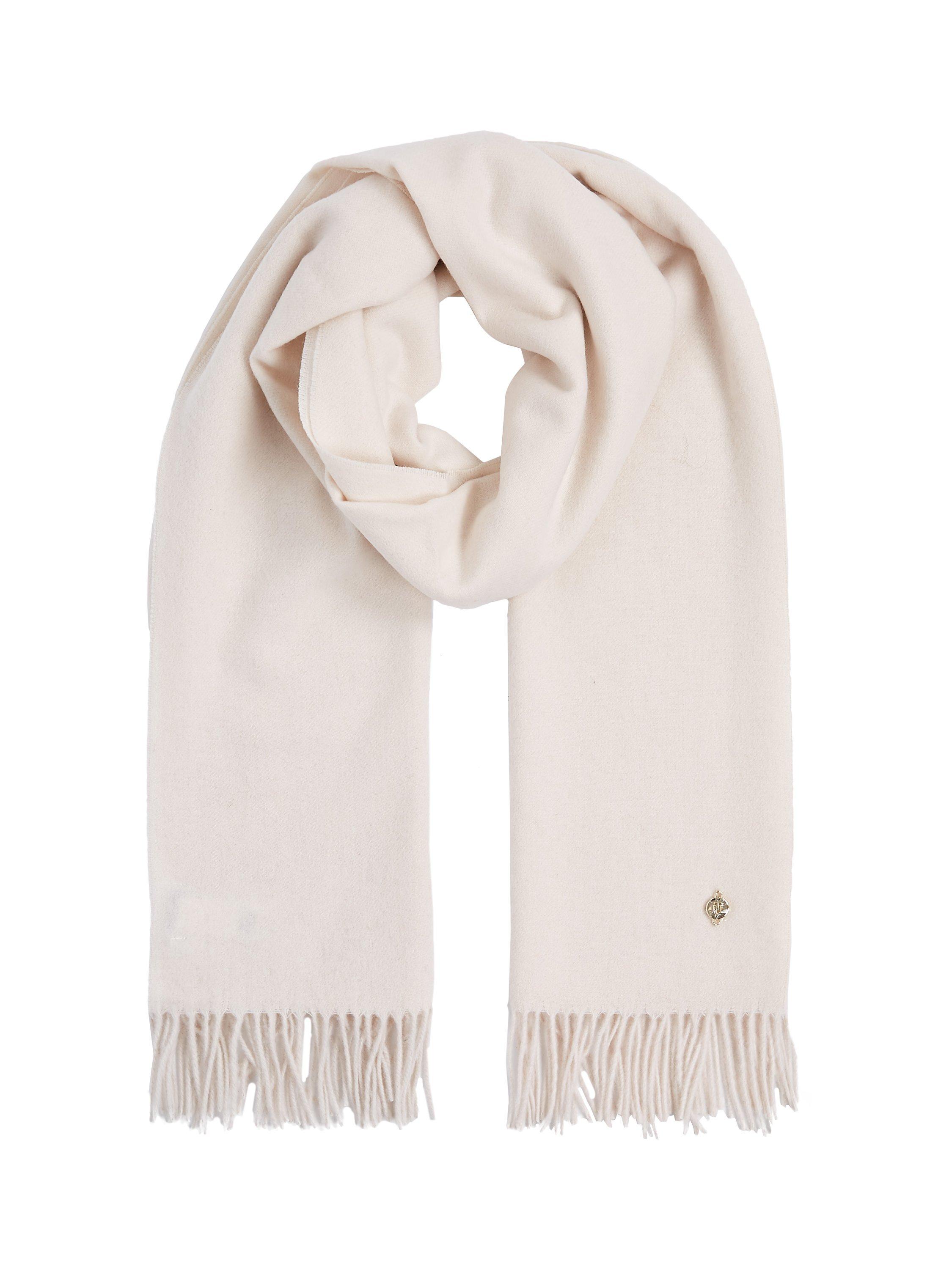 Product image 2 of 2, which shows Tommy Hilfiger Elevated Wool Scarf, Ivory, One Size