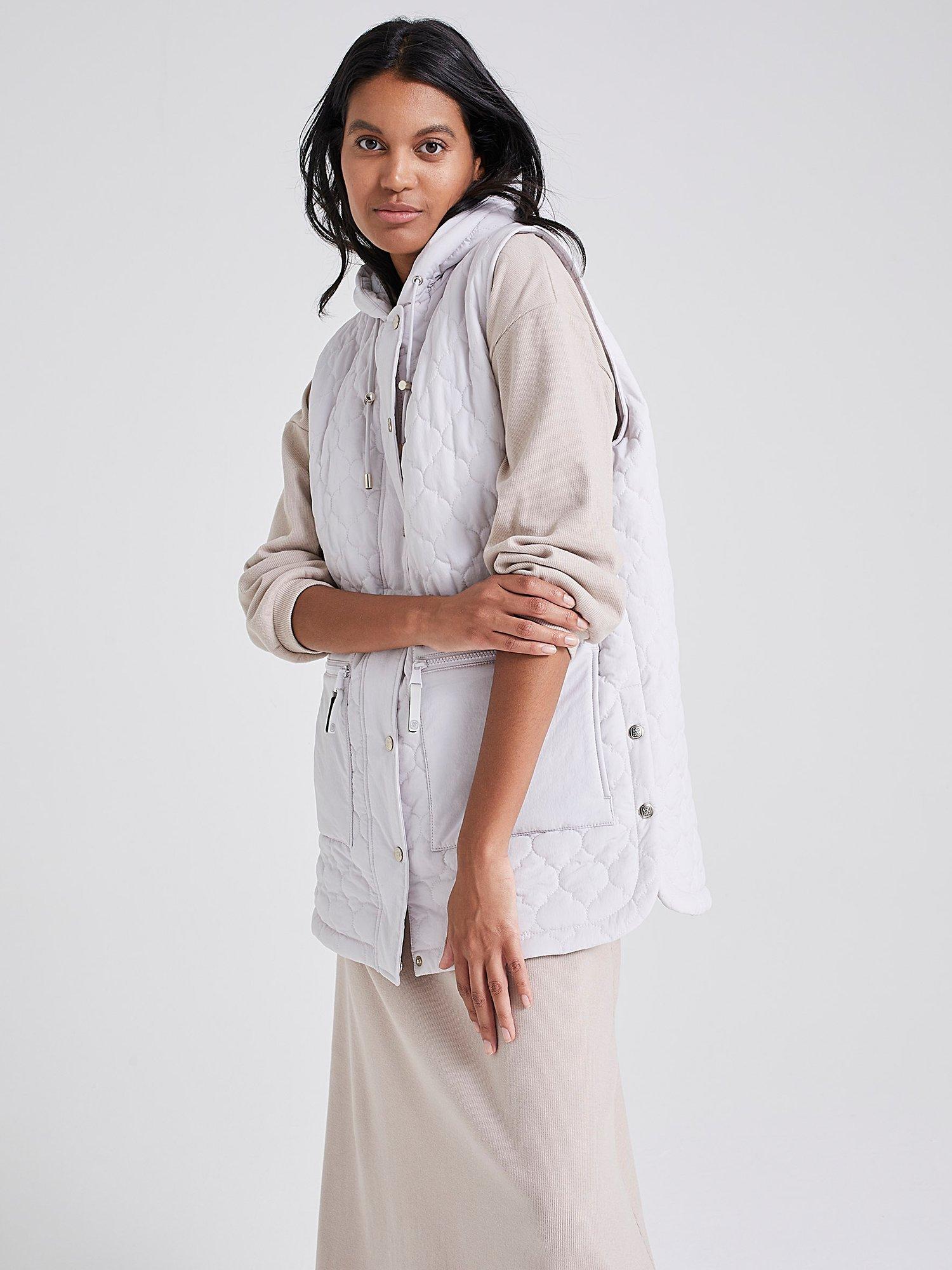 Cape Cove Quilted Hooded Gilet, Neutral