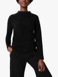 Hobbs Talia Cashmere Blend Jumper, Black